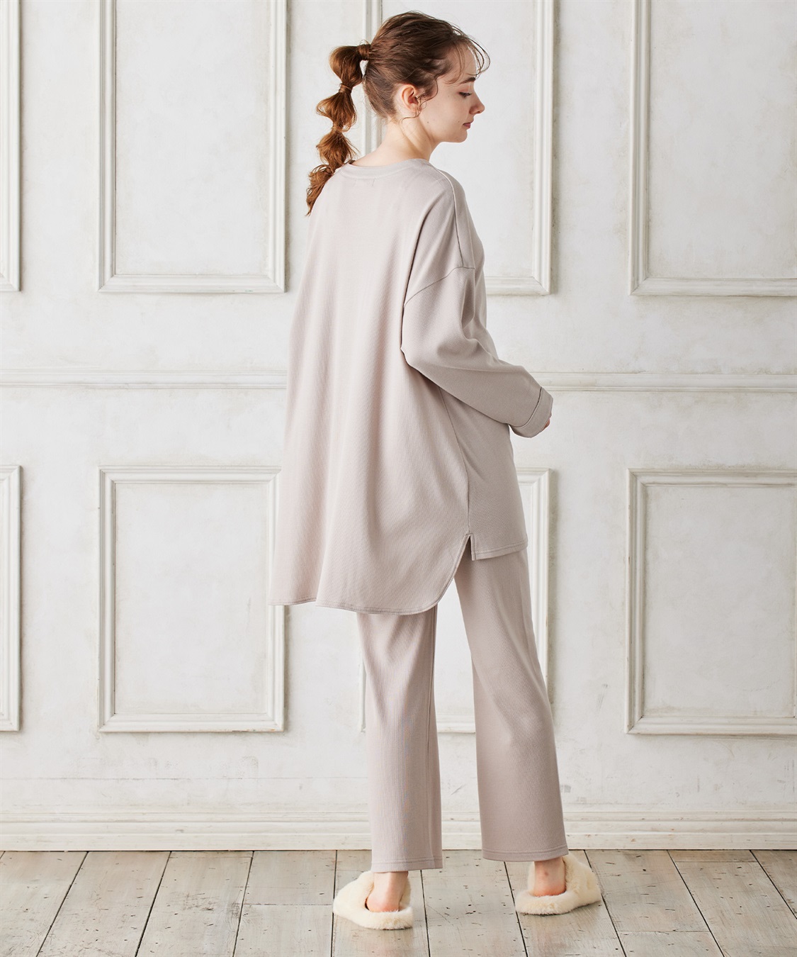 Rosemadame マタニティから産後まで ふわふわスムース無地パジャマ（マタニティ/授乳服）授乳楽々 妊婦服 産前・産後対応_sub_18