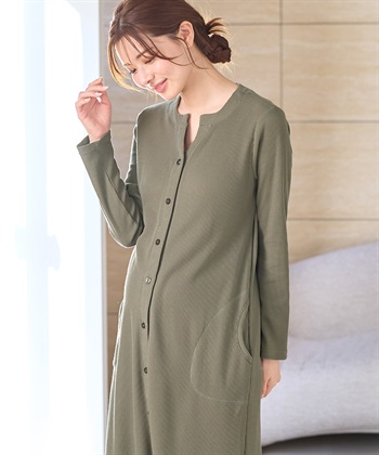 Rosemadame ワッフルワンピ×レギンス２WAYパジャマ（マタニティ/授乳服）入院準備 出産準備 産前 産後_subthumb_5