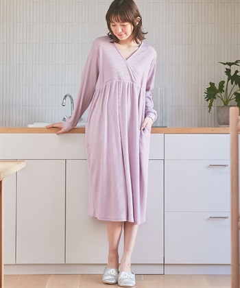 Rosemadame ワッフルカシュクール  ルームワンピース・パジャマ（マタニティ/授乳服）入院準備 出産準備 授乳楽々　授乳口付き産前 産後　_subthumb_2