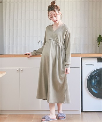 Rosemadame ワッフルカシュクール  ルームワンピース・パジャマ（マタニティ/授乳服）入院準備 出産準備 授乳楽々　授乳口付き産前 産後　_subthumb_13