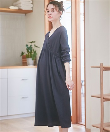 Rosemadame ワッフルカシュクール  ルームワンピース・パジャマ（マタニティ/授乳服）入院準備 出産準備 授乳楽々　授乳口付き産前 産後　_subthumb_17