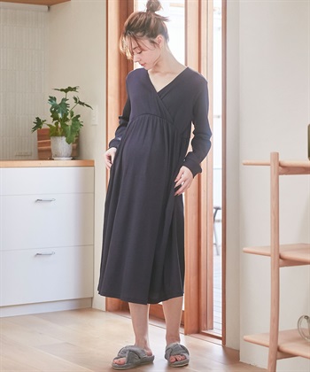 Rosemadame ワッフルカシュクール  ルームワンピース・パジャマ（マタニティ/授乳服）入院準備 出産準備 授乳楽々　授乳口付き産前 産後　_subthumb_20