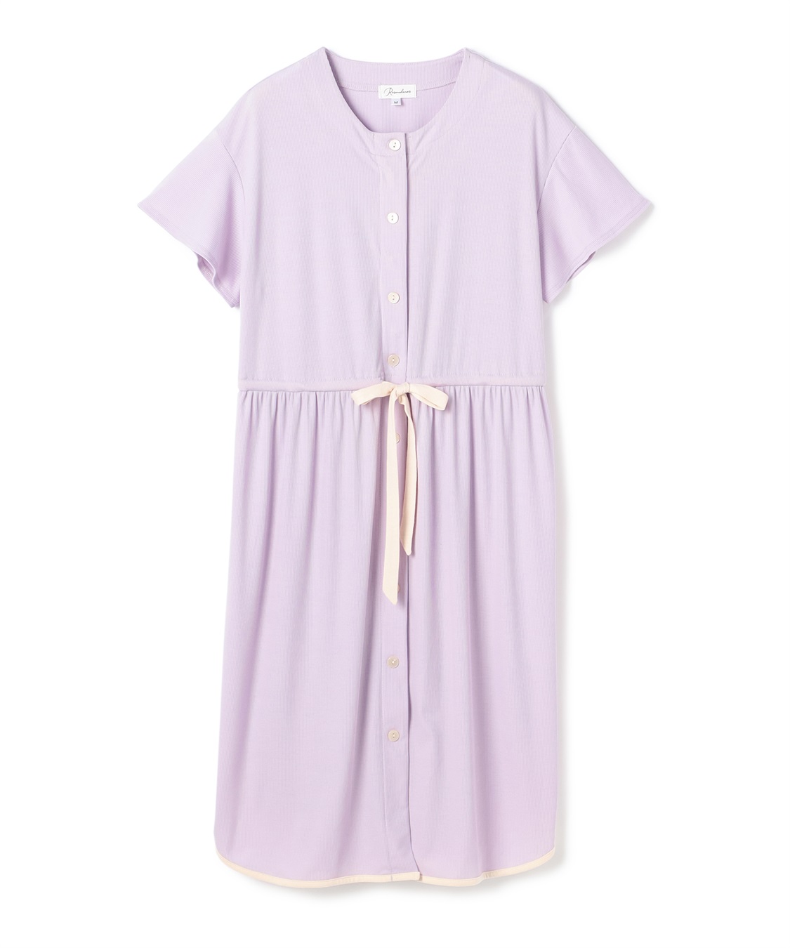 Rosemadame リブバイカラールーム半袖ワンピースパジャマ（マタニティ&授乳服）_sub_20