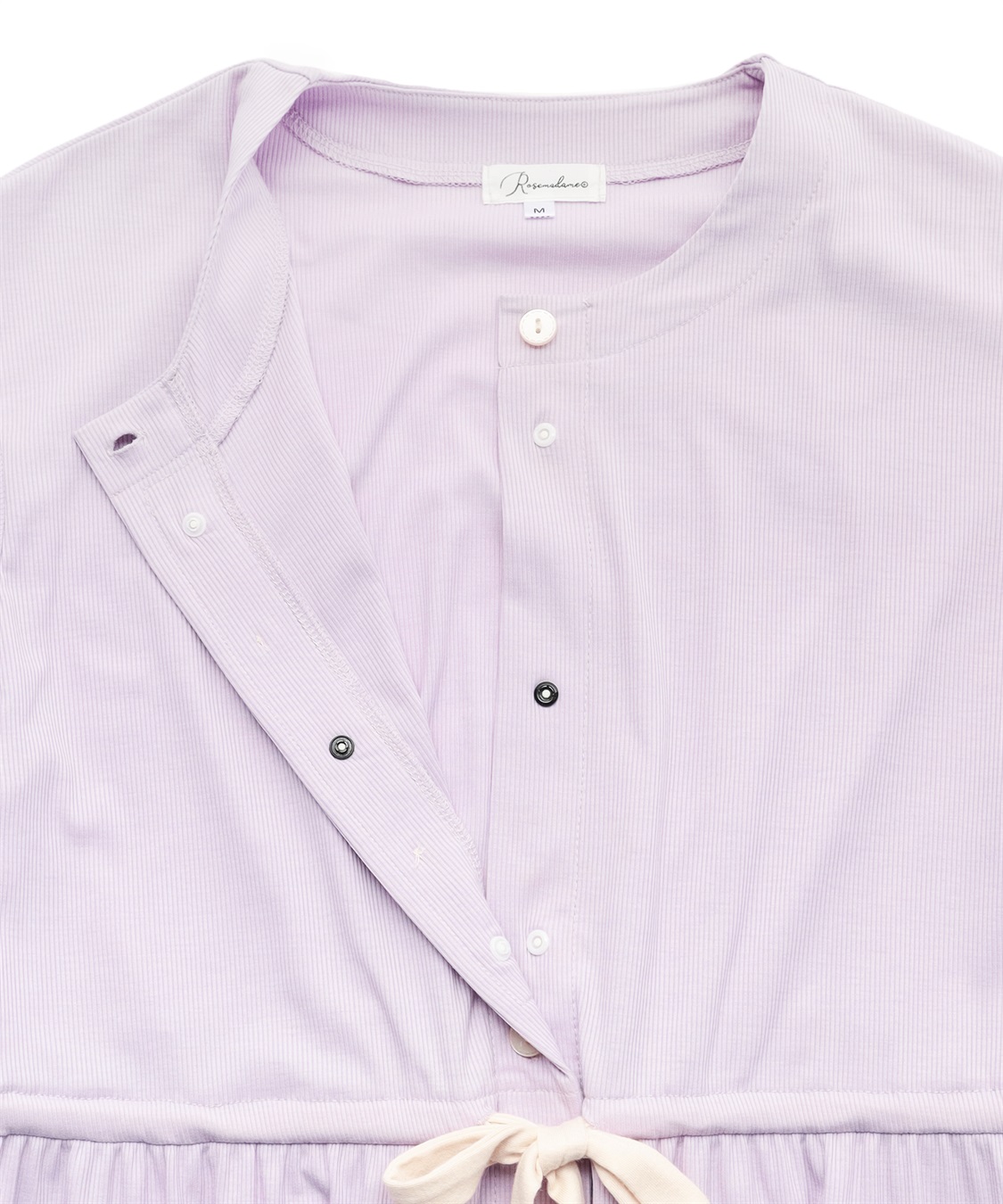 Rosemadame リブバイカラールーム半袖ワンピースパジャマ（マタニティ&授乳服）_sub_23