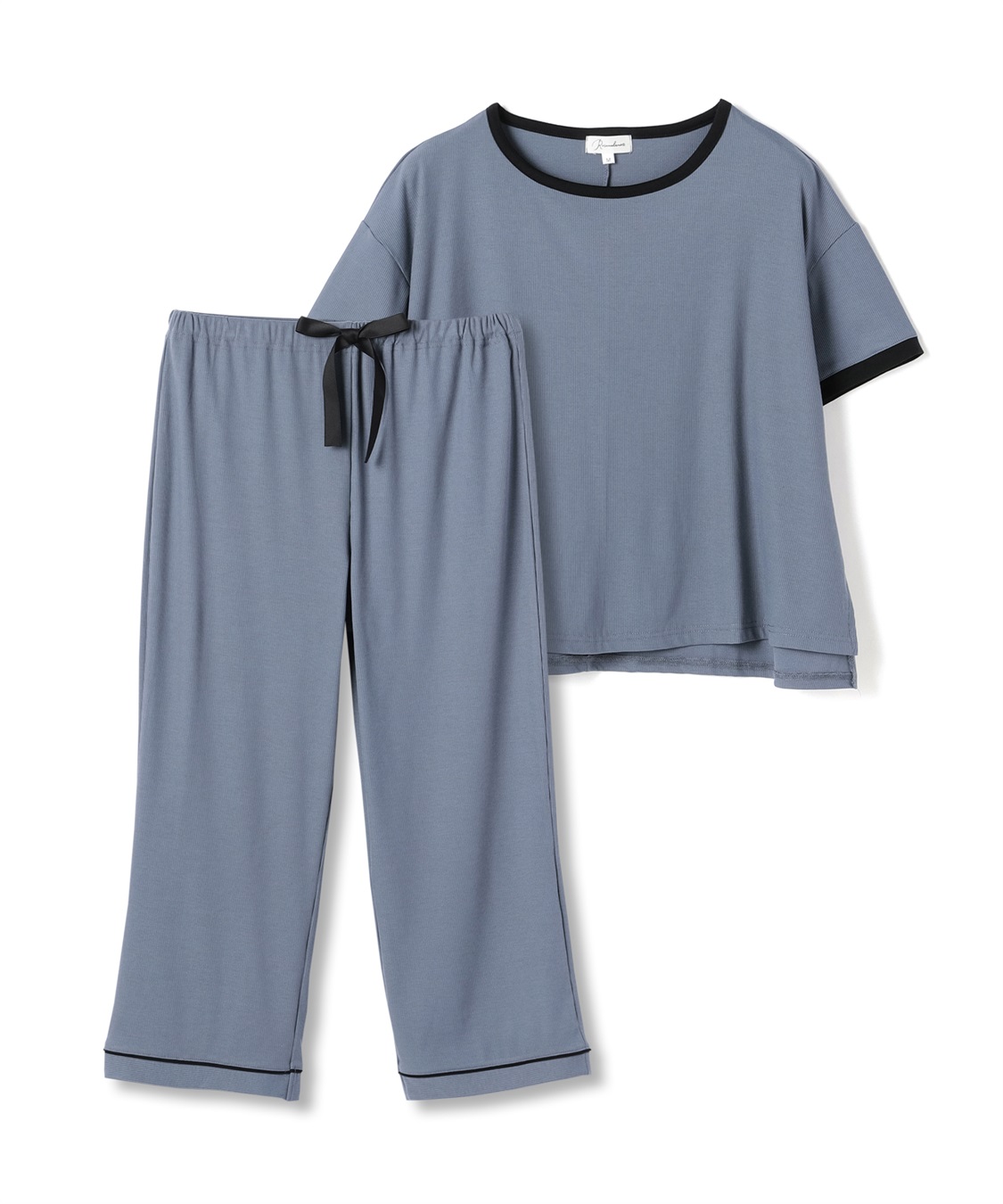 Rosemadame 【セット】リブバイカラールームウェア 半袖パジャマ（マタニティ&授乳服）_sub_18