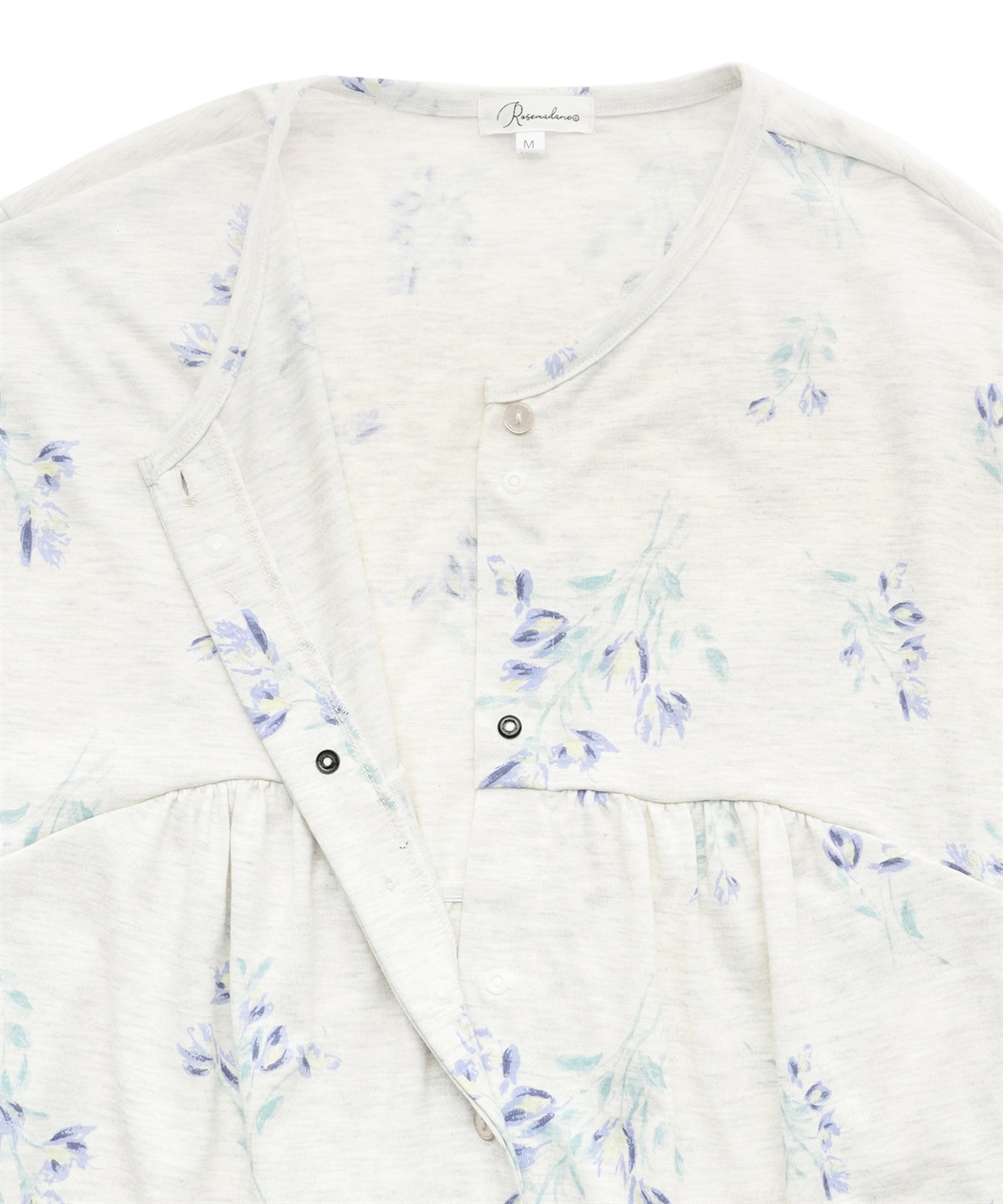 Rosemadame 【セット】吸汗速乾 機能付きフラワープリントカットソー半袖２WAYパジャマ（マタニティ&授乳服）_sub_22