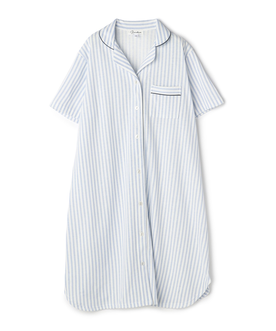 Rosemadame 吸汗速乾　快適ストライプカットソー半袖パジャマ上下セット_sub_19