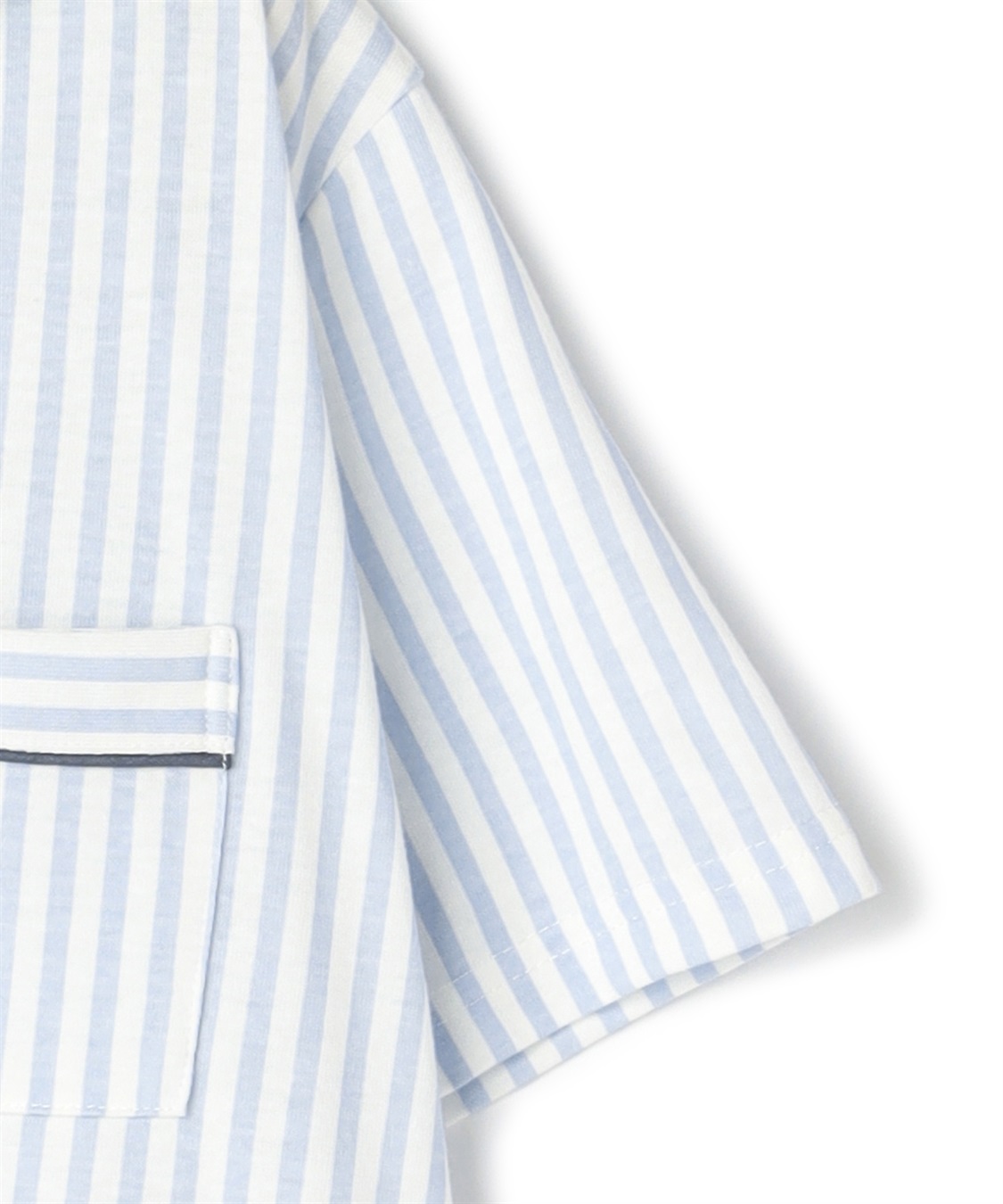 Rosemadame 吸汗速乾　快適ストライプカットソー半袖パジャマ上下セット_sub_22