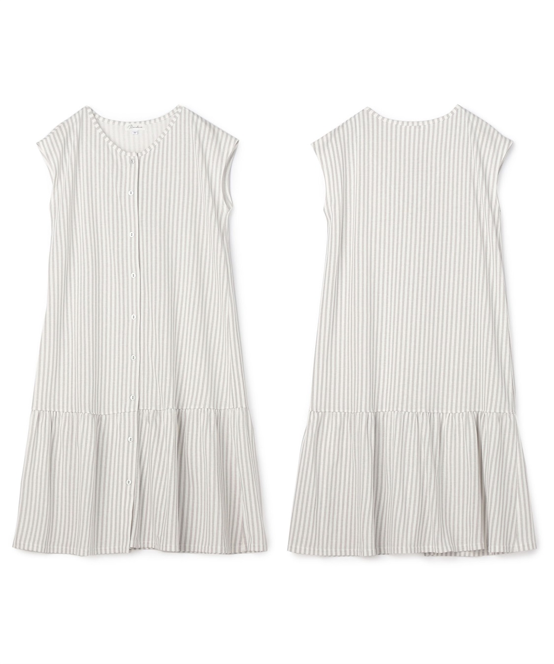 Rosemadame 吸汗速乾 機能付き ストライプフレンチスリーブカットソーネグリジェパジャマ（マタニティ&授乳服）_sub_25