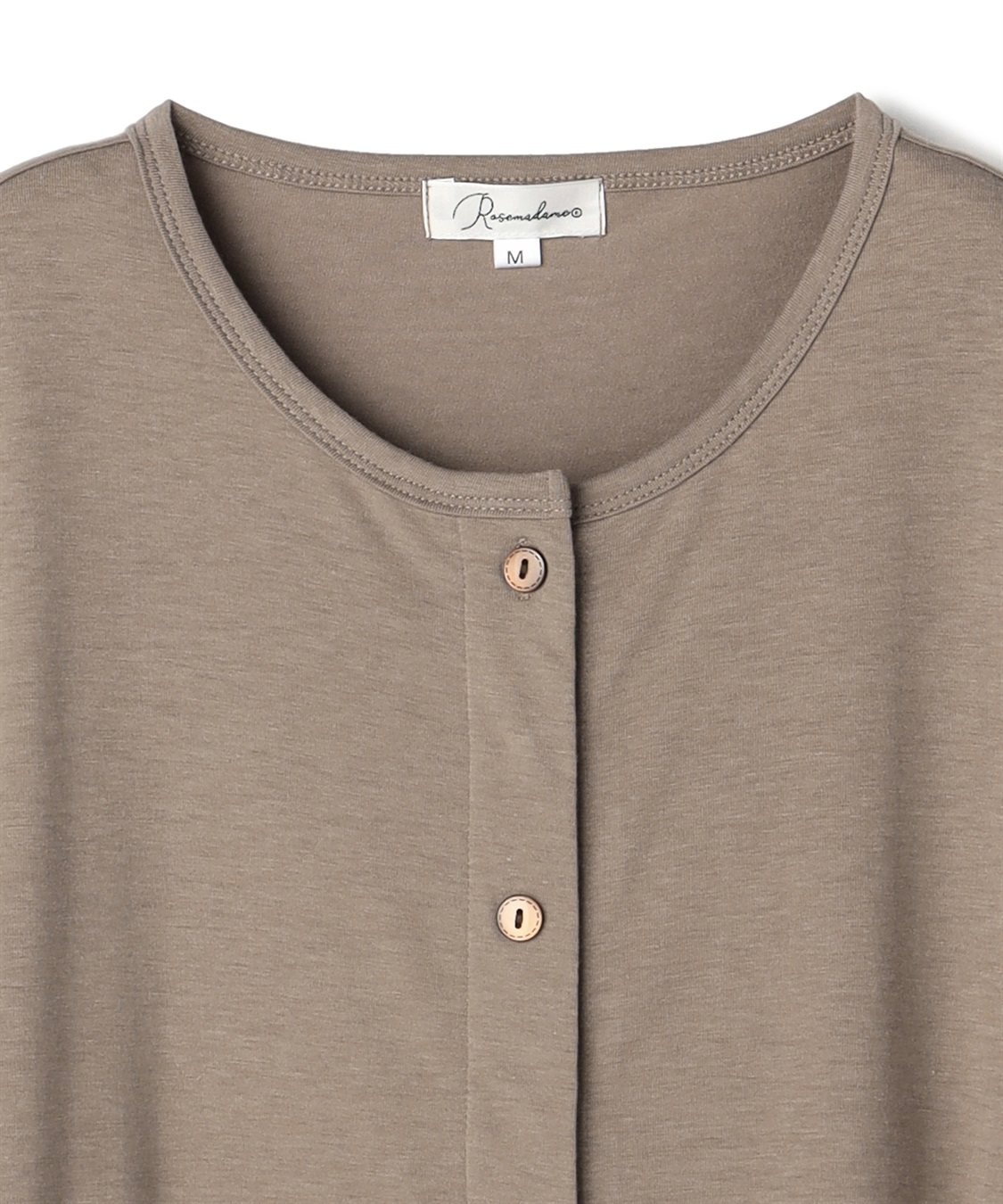 Rosemadame らくらく授乳コットン混半袖ベア天竺ルームワンピース（かけ違い防止スナップ・マタニティ&授乳服）_sub_23