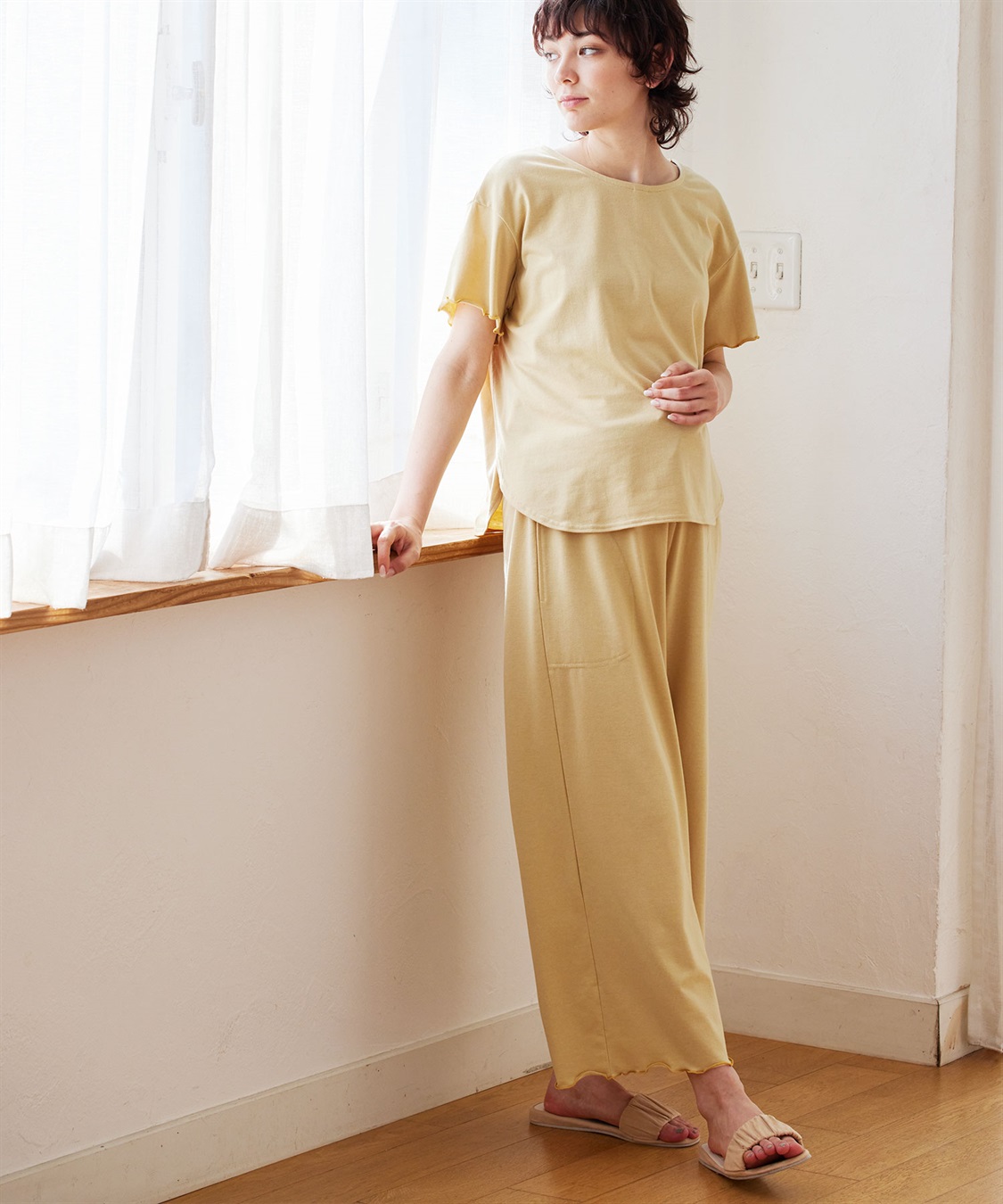 Rosemadame ママの声から生まれたマタニティから産後までらくちん授乳半袖ルームウェア上下セット_sub_13