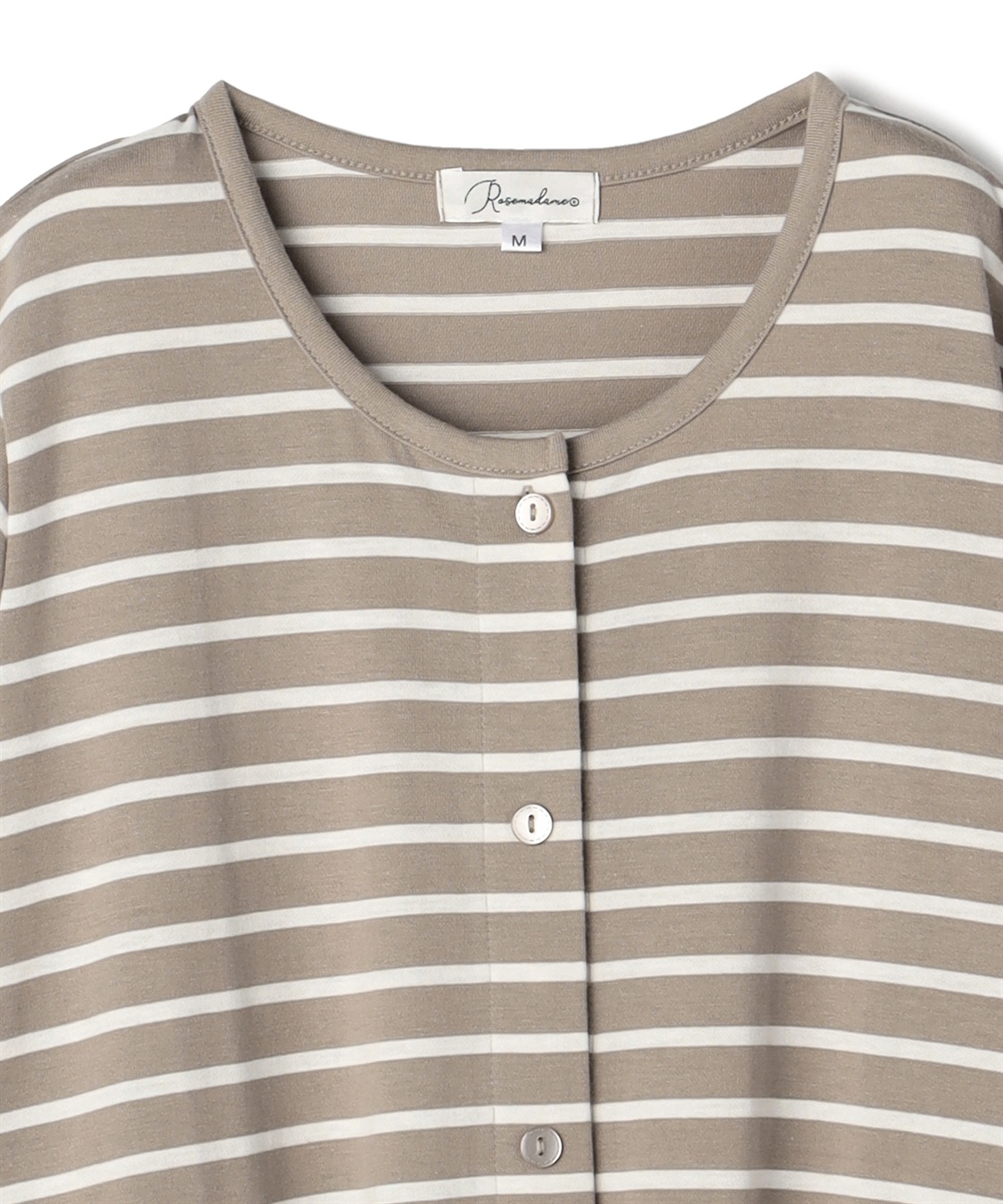 Rosemadame 天竺先染めボーダー&無地 らくらく授乳半袖ネグリジェ （マタニティ~産後）_sub_26