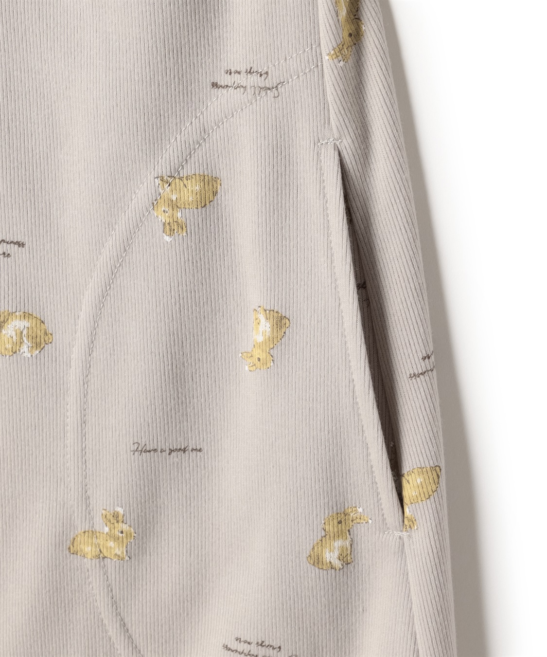 Rosemadame 【セット】ふわふわスムースウサギ柄2WAYパジャマ(産前・産後対応 マタニティ＆授乳服 ルームウェア)_sub_23