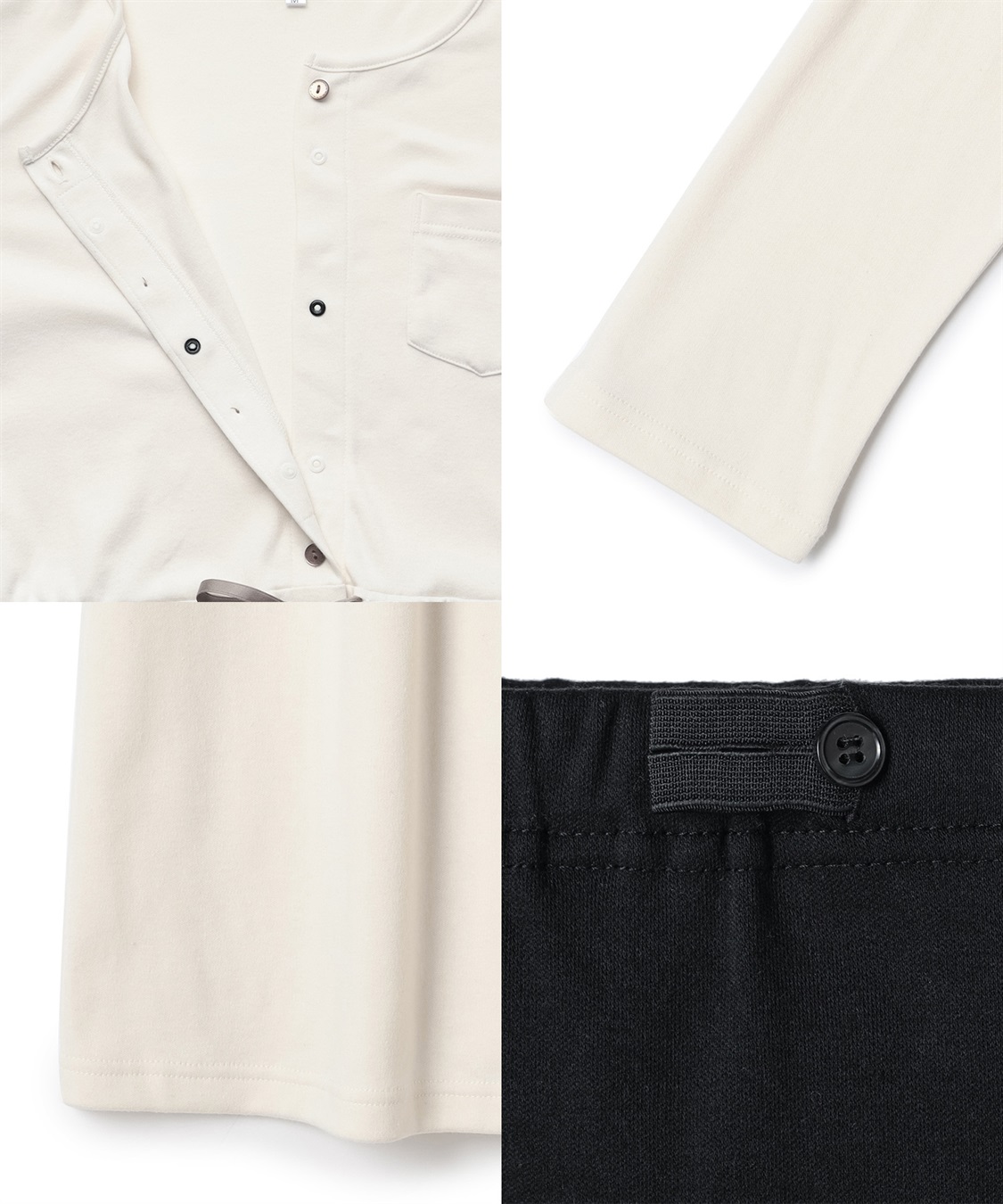 Rosemadame 【セット】ふわふわスムース無地・ネコ柄パジャマ(産前・産後対応 マタニティ＆授乳服 ルームウェア)_sub_19