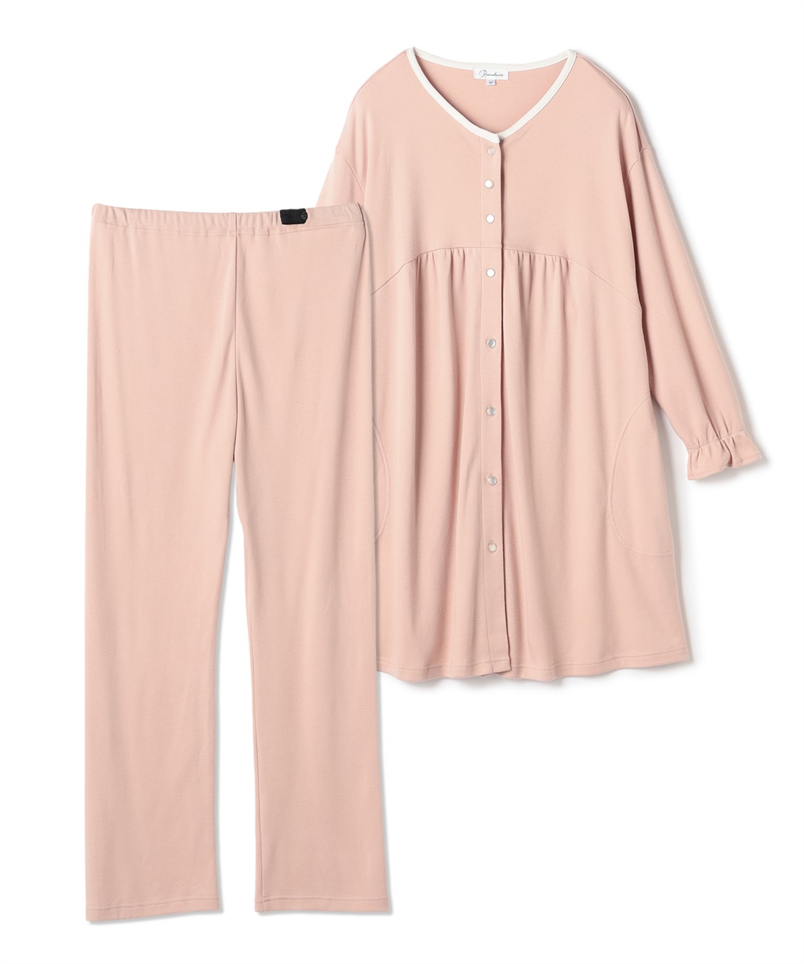 Rosemadame 【セット】ふわふわスムースパイピングネックパジャマ(産前・産後対応 マタニティ＆授乳服 ルームウェア)_sub_27