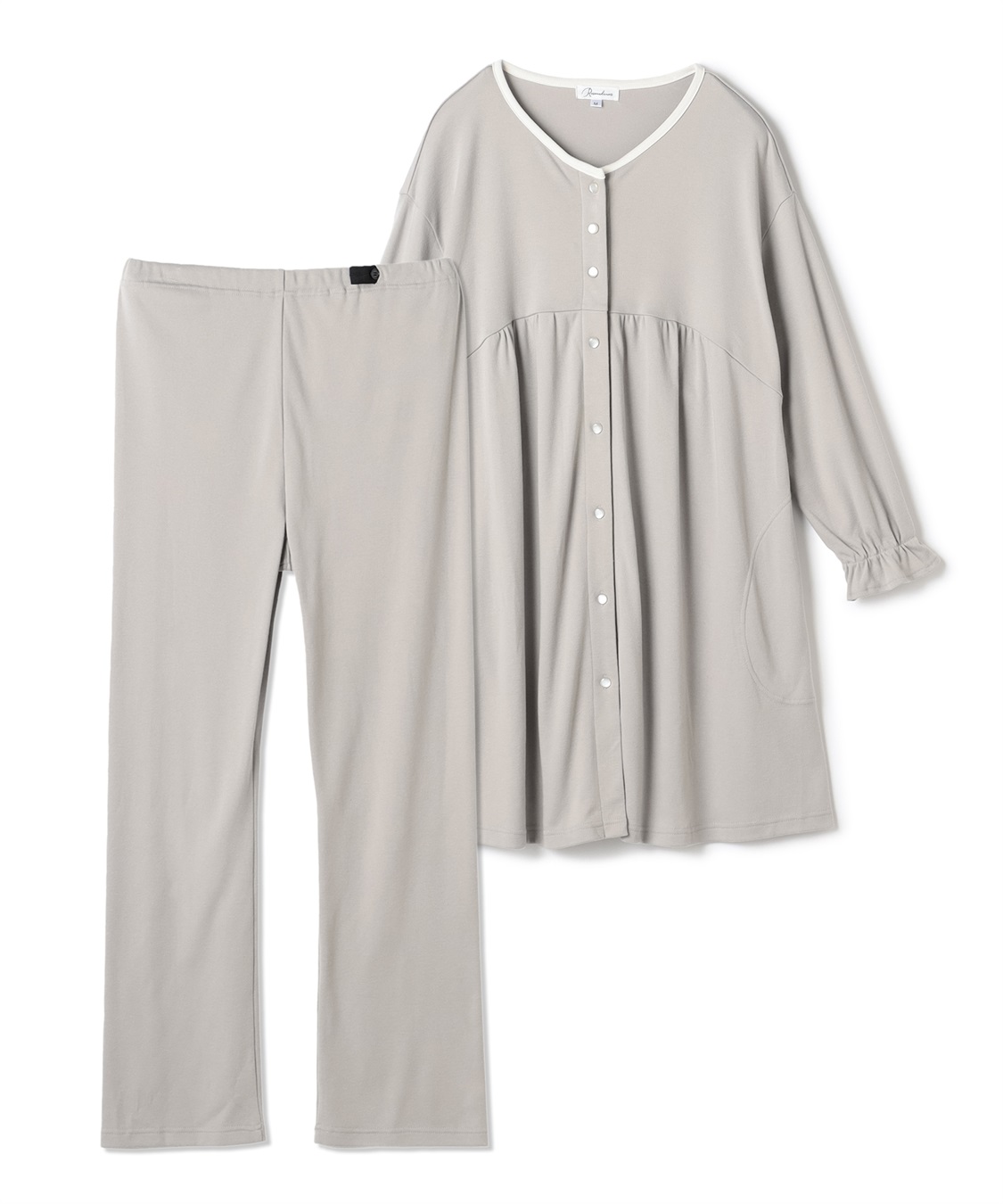 Rosemadame 【セット】ふわふわスムースパイピングネックパジャマ(産前・産後対応 マタニティ＆授乳服 ルームウェア)_sub_28