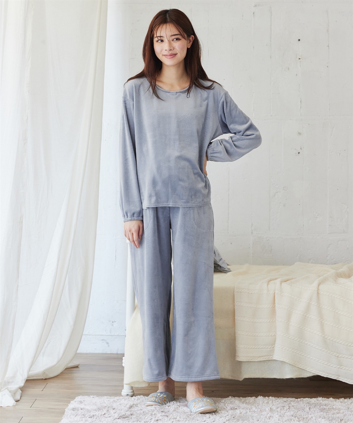 Rosemadame 【セット】ベロアルームウェア(産前・産後対応 マタニティ＆授乳服 パジャマ)_sub_3