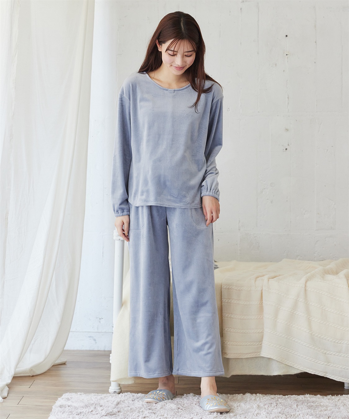 Rosemadame 【セット】ベロアルームウェア(産前・産後対応 マタニティ＆授乳服 パジャマ)_sub_6