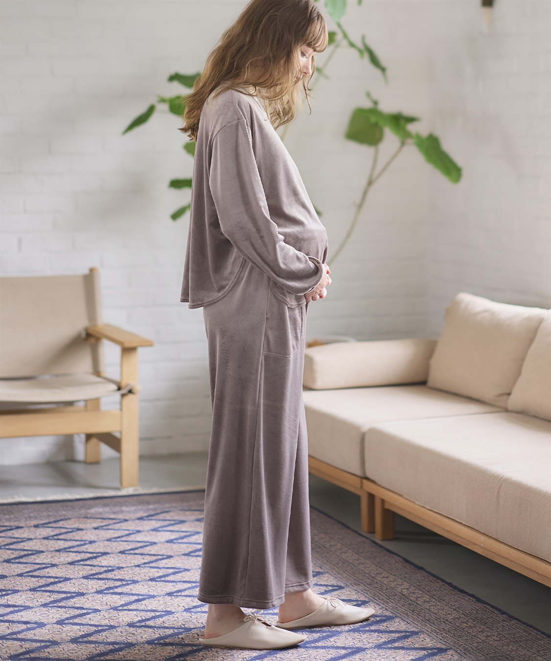 Rosemadame 【セット】ベロアルームウェア(産前・産後対応 マタニティ＆授乳服 パジャマ)_sub_21