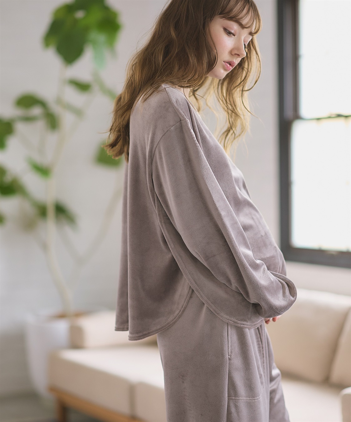 Rosemadame 【セット】ベロアルームウェア(産前・産後対応 マタニティ＆授乳服 パジャマ)_sub_23