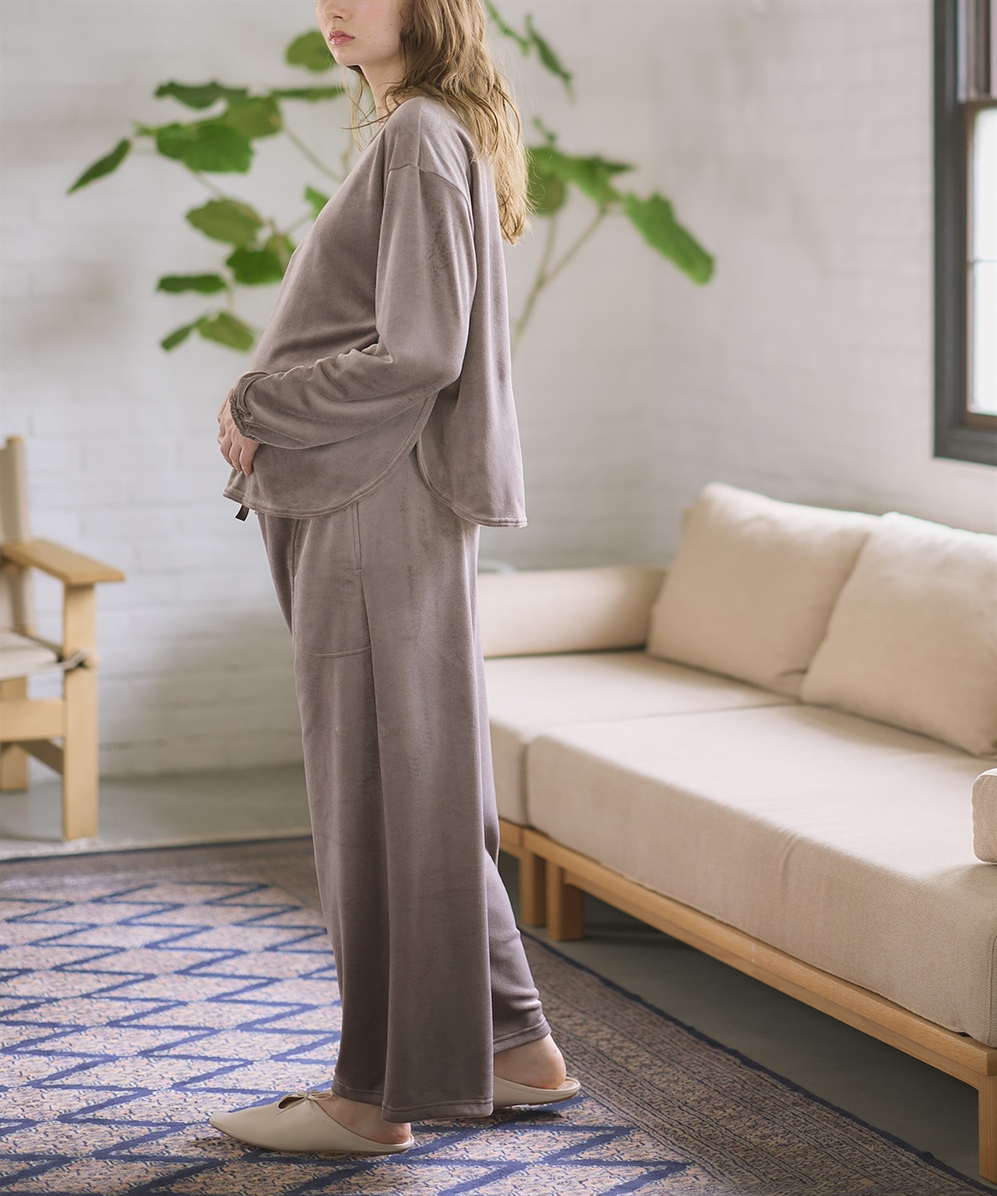 Rosemadame 【セット】ベロアルームウェア(産前・産後対応 マタニティ＆授乳服 パジャマ)_sub_25