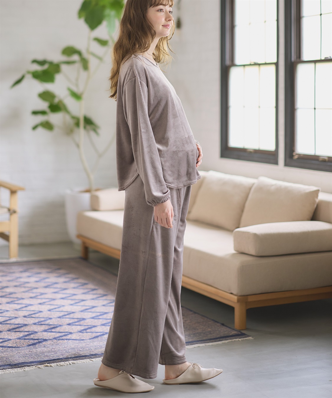 Rosemadame 【セット】ベロアルームウェア(産前・産後対応 マタニティ＆授乳服 パジャマ)_sub_27