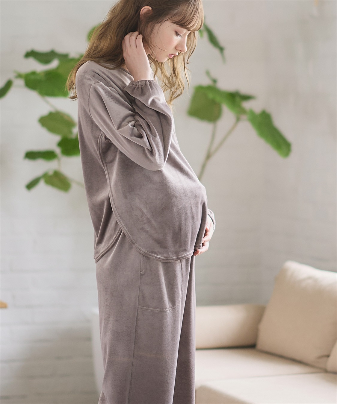 Rosemadame 【セット】ベロアルームウェア(産前・産後対応 マタニティ＆授乳服 パジャマ)_sub_28