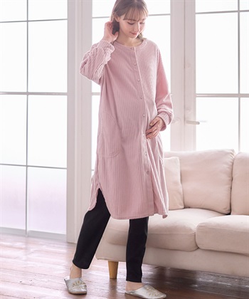 Rosemadame 【セット】針抜きリブテレコフリースチュニック×スムースパンツパジャマ(産前・産後対応 マタニティ＆授乳服 ルームウェア)_subthumb_12