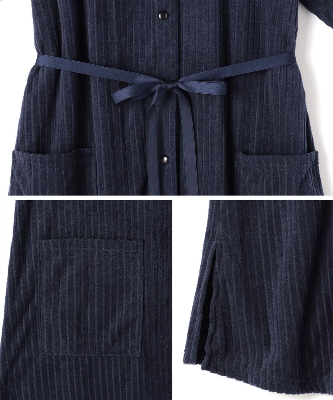 Rosemadame 針抜きリブテレコフリースネグリジェ/パジャマ(産前・産後対応 マタニティ＆授乳服 ルームウェア)_sub_19