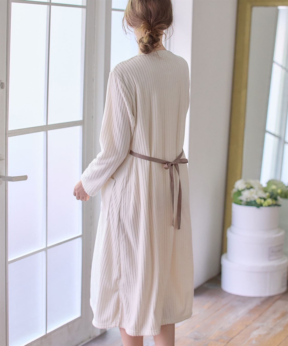 Rosemadame 針抜きリブテレコフリースネグリジェ/パジャマ(産前・産後対応 マタニティ＆授乳服 ルームウェア)_sub_27