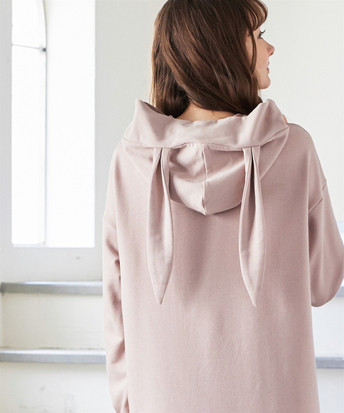 Rosemadame アニマルフード ストレッチルームワンピース/パジャマ(産前・産後対応 マタニティ＆授乳服 ルームウェア)_sub_12