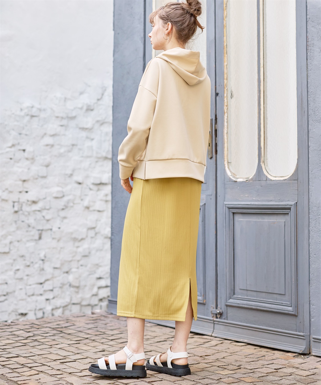 Rosemadame ダンボールトップス＆スカートワンピース（マタニティ/授乳服） 授乳口付き 授乳楽々 妊婦服 産前・産後対応_sub_5