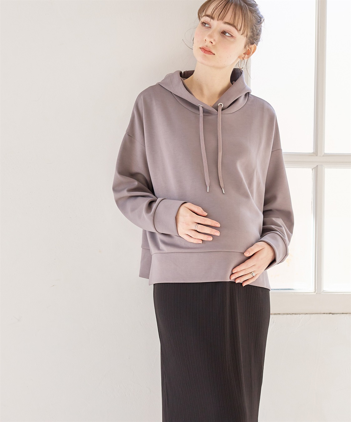 Rosemadame ダンボールトップス＆スカートワンピース（マタニティ/授乳服） 授乳口付き 授乳楽々 妊婦服 産前・産後対応_sub_9