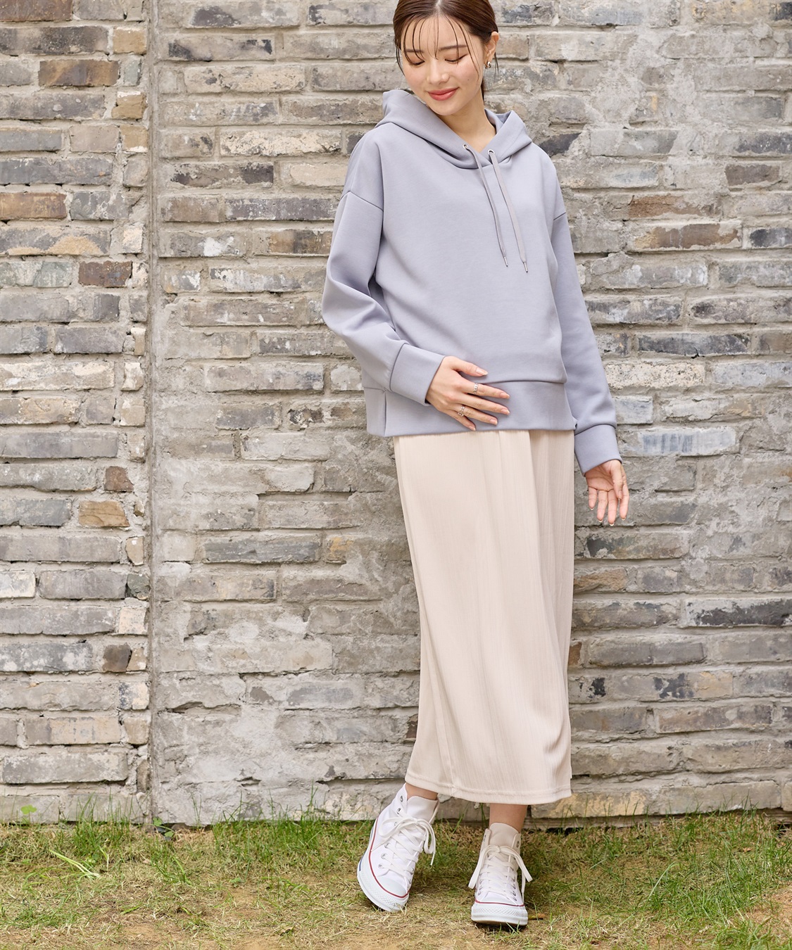 Rosemadame ダンボールトップス＆スカートワンピース（マタニティ/授乳服） 授乳口付き 授乳楽々 妊婦服 産前・産後対応_sub_20