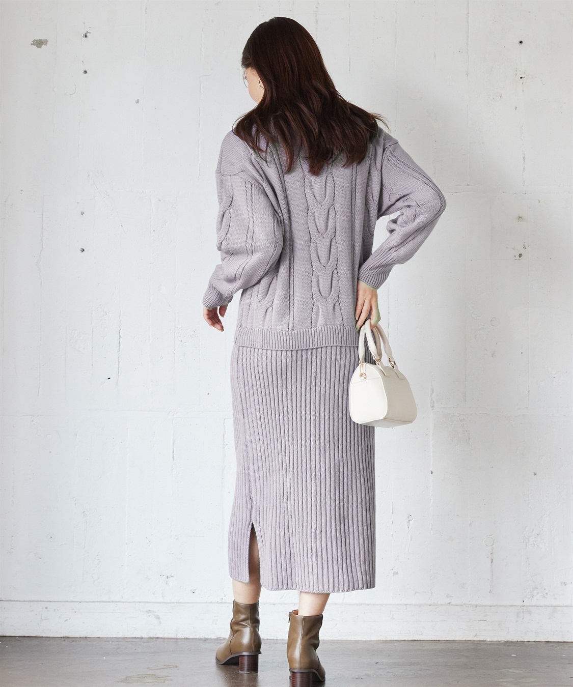 Rosemadame ニットセットアップ風授乳らくらくマタニティワンピース（マタニティ/授乳服）授乳口付き 授乳楽々 妊婦服 産前・産後対応_sub_21