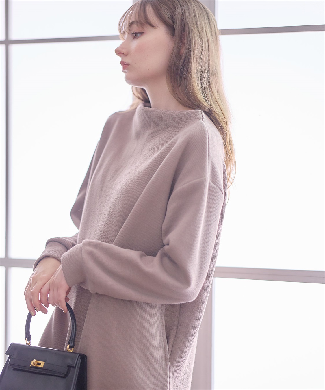 Rosemadame ニットソー裏起毛ワンピース（マタニティ/授乳服）授乳口付き 授乳楽々 妊婦服 産前・産後対応_sub_16