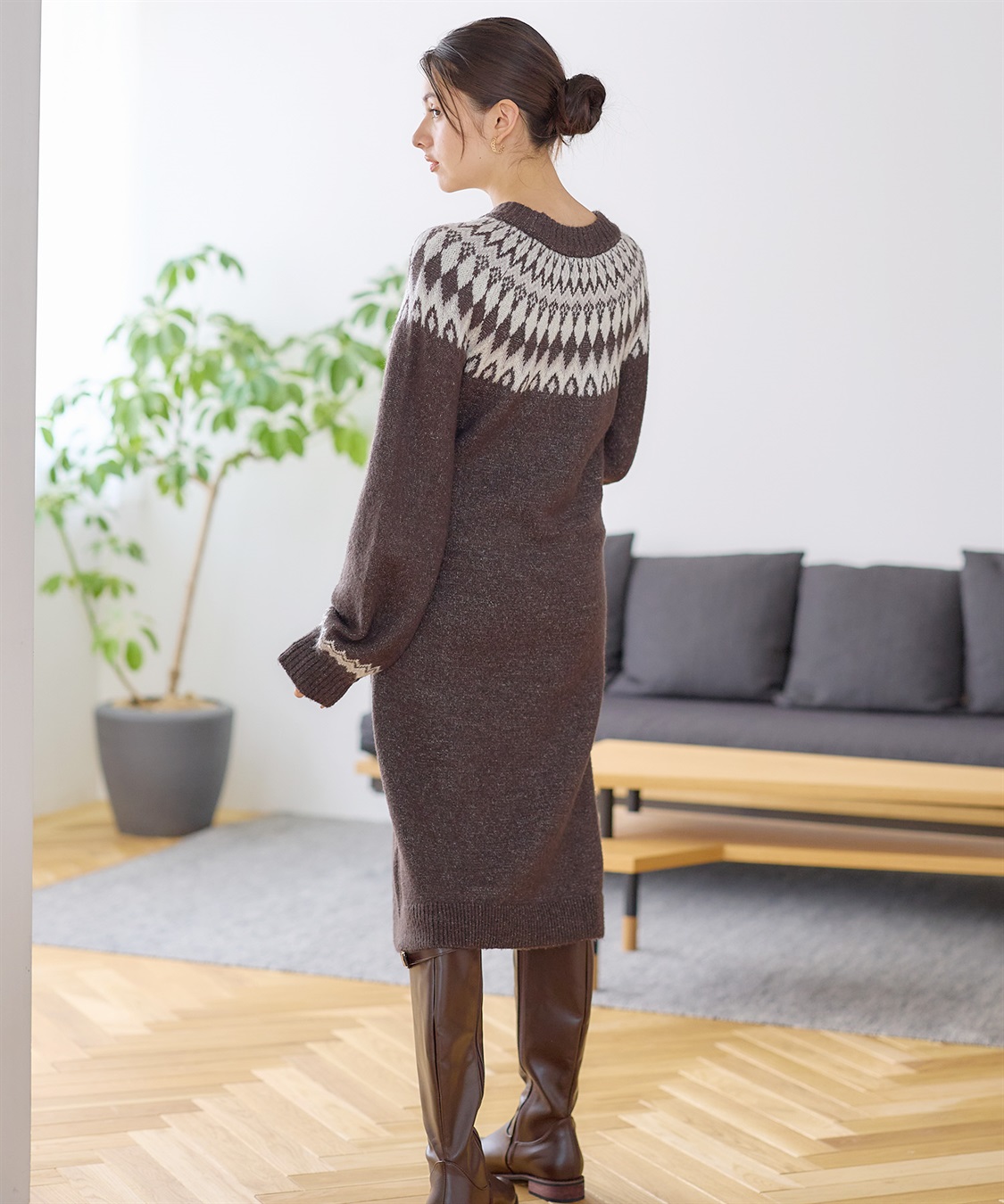 Rosemadame らくらく授乳フェアアイルワンピース（マタニティ/授乳服）授乳口付き 授乳楽々 妊婦服 産前・産後対応_sub_13