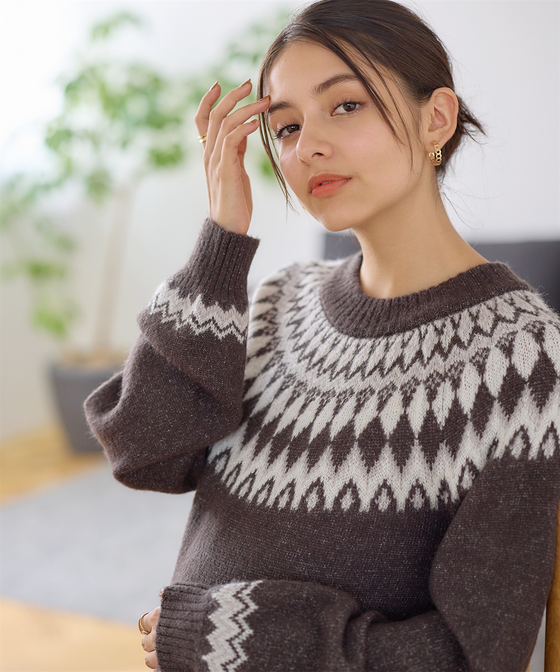 Rosemadame らくらく授乳フェアアイルワンピース（マタニティ/授乳服）授乳口付き 授乳楽々 妊婦服 産前・産後対応_sub_15