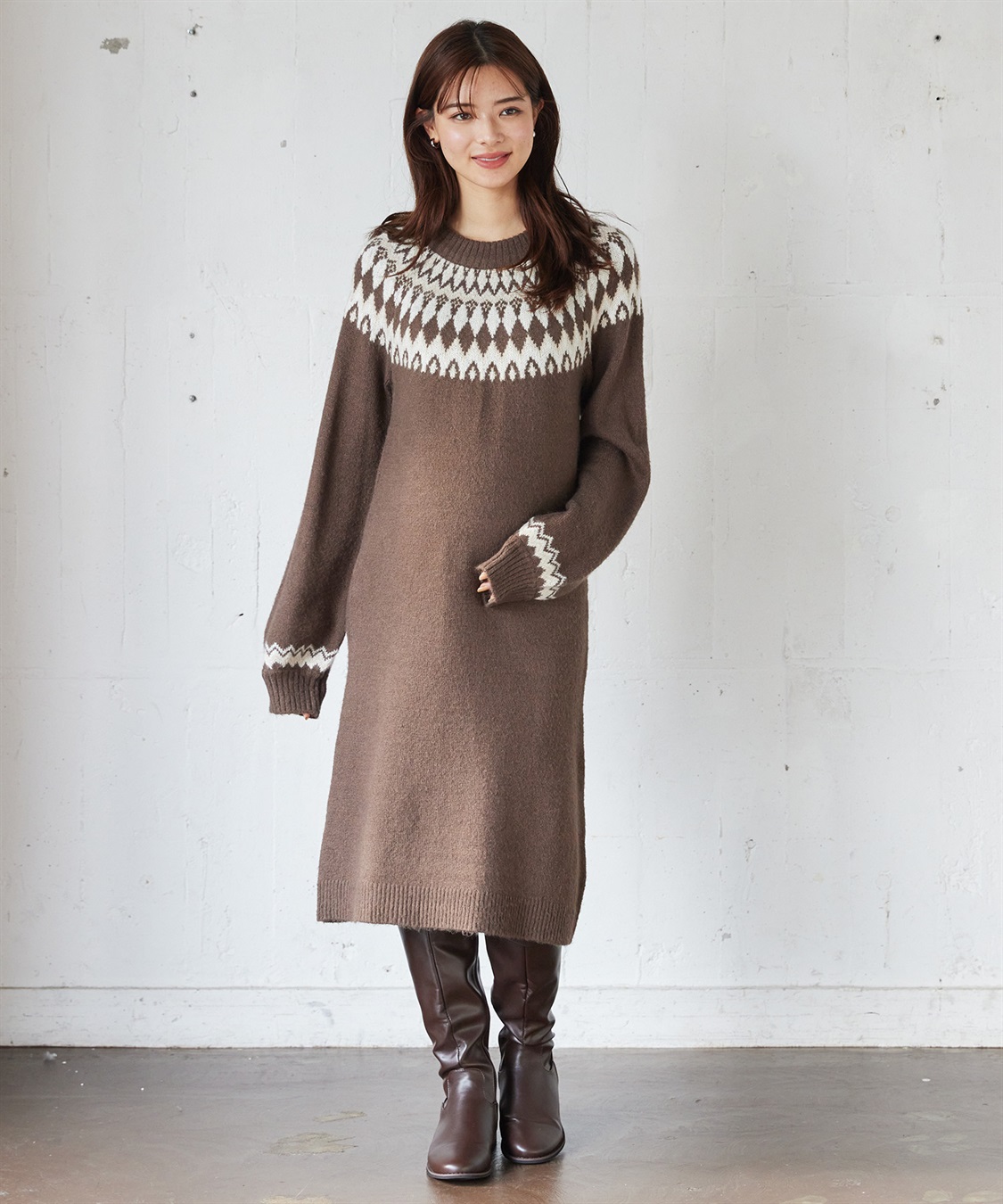 Rosemadame らくらく授乳フェアアイルワンピース（マタニティ/授乳服）授乳口付き 授乳楽々 妊婦服 産前・産後対応_sub_18