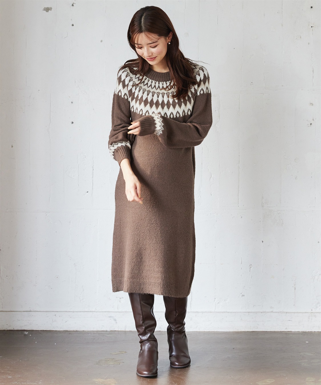 Rosemadame らくらく授乳フェアアイルワンピース（マタニティ/授乳服）授乳口付き 授乳楽々 妊婦服 産前・産後対応_sub_19