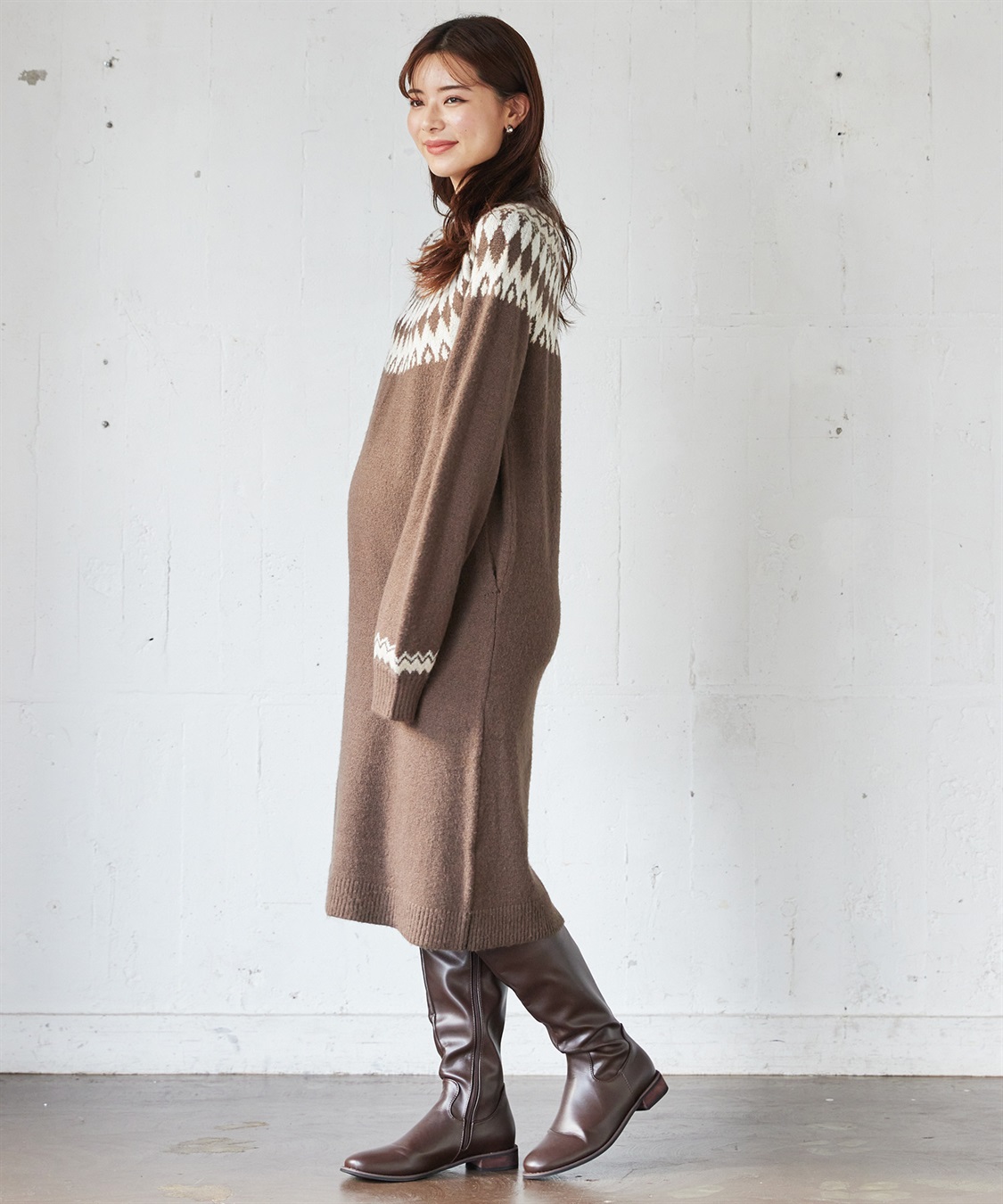 Rosemadame らくらく授乳フェアアイルワンピース（マタニティ/授乳服）授乳口付き 授乳楽々 妊婦服 産前・産後対応_sub_21