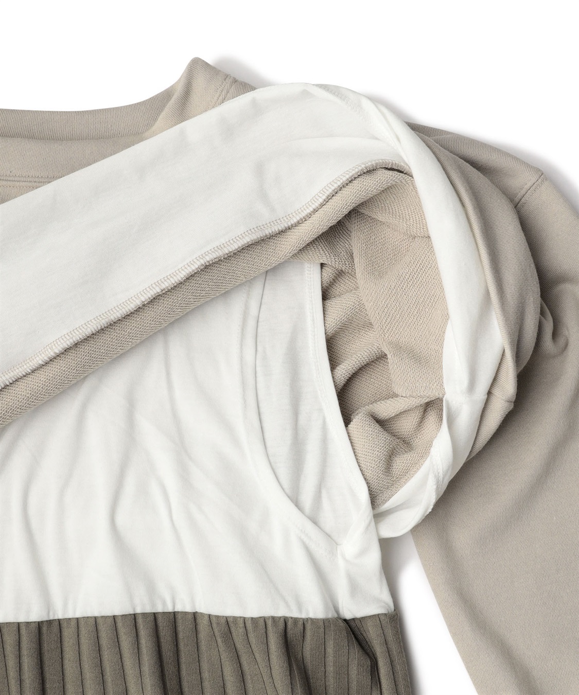 Rosemadame カレッジロゴプリント レイヤードワンピース　授乳口付き（マタニティ/授乳服）授乳楽々 妊婦服 産前・産後対応_sub_12