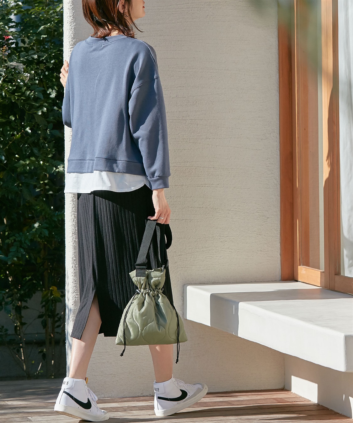 Rosemadame カレッジロゴプリント レイヤードワンピース　授乳口付き（マタニティ/授乳服）授乳楽々 妊婦服 産前・産後対応_sub_17