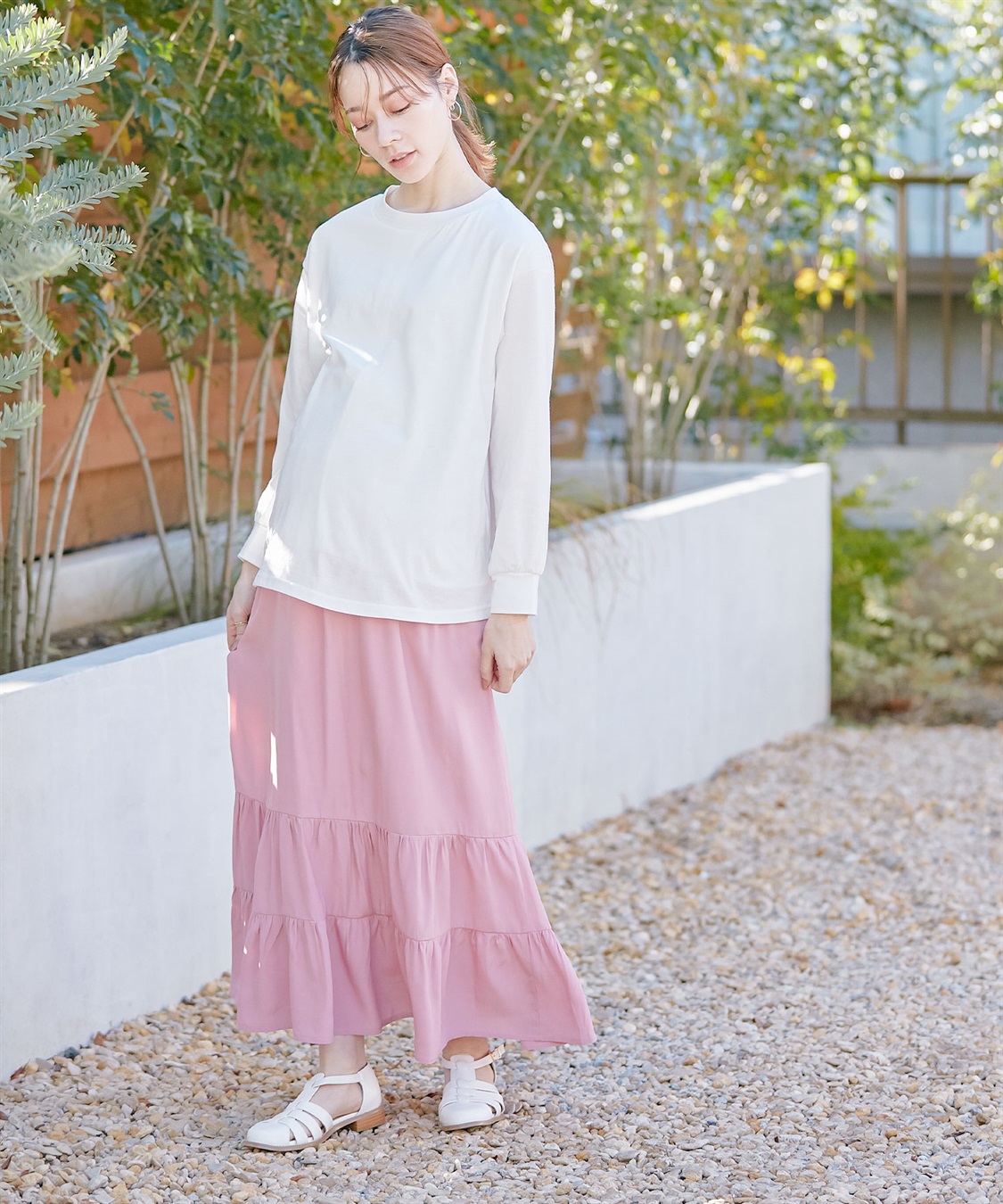 Rosemadame 産後も使える  ティアードスカート（マタニティ/授乳服）授乳楽々 妊婦服 産前・産後対応_sub_19