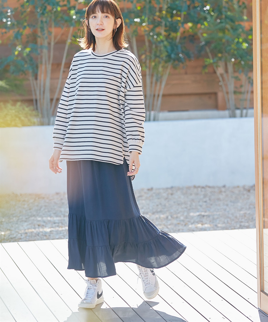 Rosemadame 産後も使える  ティアードスカート（マタニティ/授乳服）授乳楽々 妊婦服 産前・産後対応_sub_22