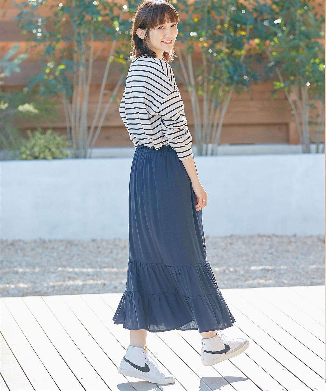 Rosemadame 産後も使える  ティアードスカート（マタニティ/授乳服）授乳楽々 妊婦服 産前・産後対応_sub_24