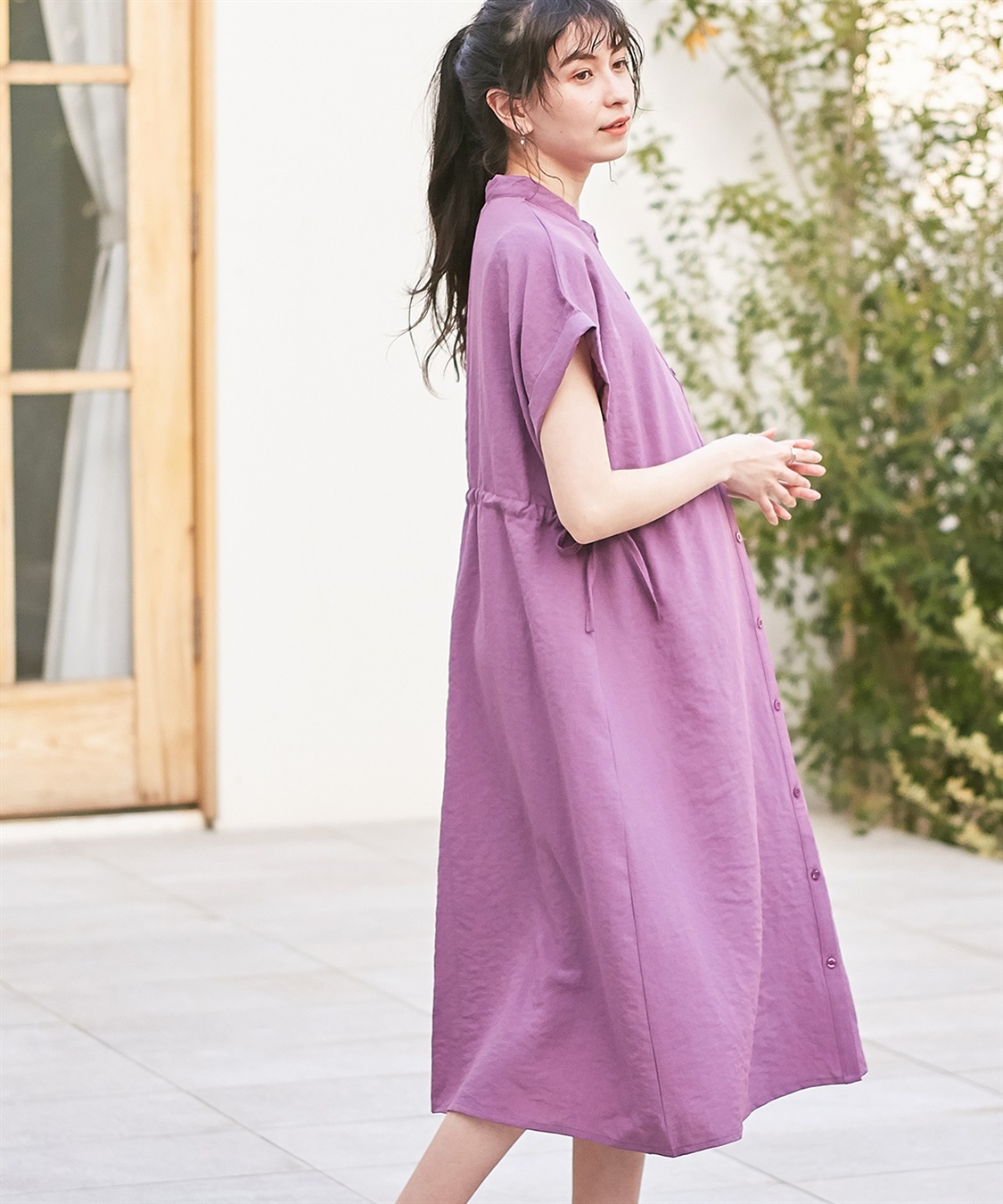 Rosemadame リネンライクドロストワンピース （マタニティ&授乳服）_sub_15