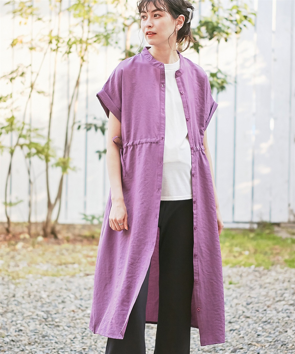 Rosemadame リネンライクドロストワンピース （マタニティ&授乳服）_sub_18