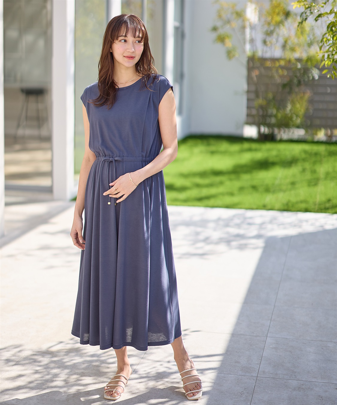 Rosemadame 汗染み防止加工ドロストワンピース （マタニティ&授乳服）_sub_4