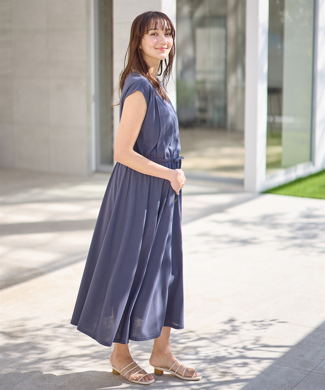 Rosemadame 汗染み防止加工ドロストワンピース （マタニティ&授乳服）_sub_5